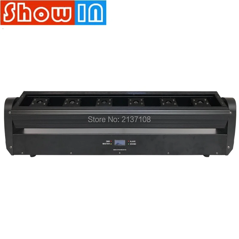 6 головок 500 МВт СВЕТОДИОДНЫЙ ПОВОРОТНЫЙ лазерный светильник красный RGB DMX512 Luz DJ