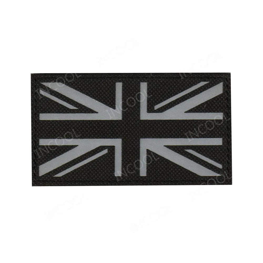 United Kingdom Flags Patches Infrared Reflective Patch Tactical Military Morale Patches Great Britain Flags Fabric IR Badges