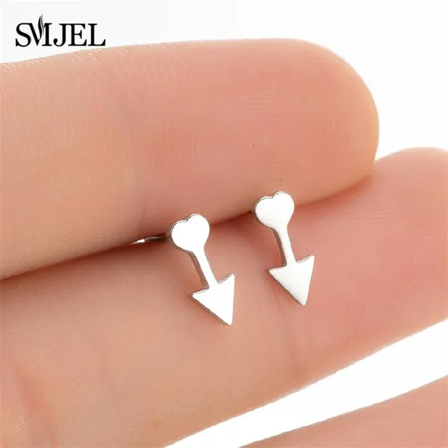 Stainless Steel Mini Stud Earrings Mushroom Cherry Weather Sun Water Droplets Cartilage Ear Piercing Jewelry Skull Face Studs 427