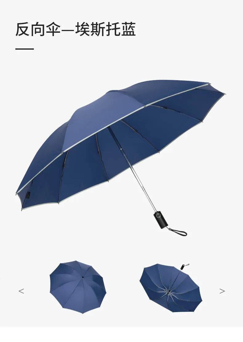 Автомобиль unbrella человек креативный тренд Автоматический дождь и блеск обратный зонтик девушка складной прозрачный зонтик автоматические зонты