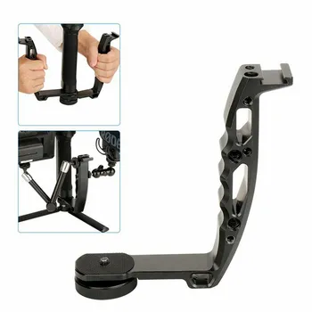 

for Dji Osmo Mobile 2 Ronin S Handle Mount Gimbal L Bracket TransMount Mini Dual Grip for Monitor LED Light Microphone