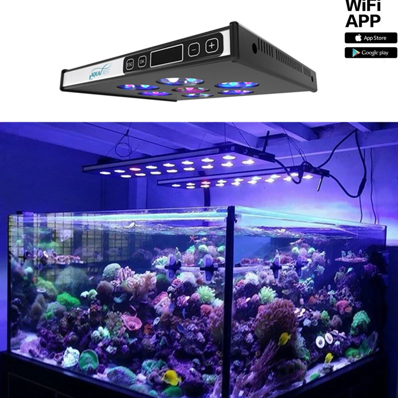 水族館用の調光器とledライトを備えたwifi円形の水槽用のサンゴ水槽用のマジックライト アプリケーションによる制御 照明 Aliexpress 水族館用の調光器とledライトを備えたwifi円形の水槽用のサンゴ水槽用のマジックライト アプリケーションによる制御 照明 Aliexpress