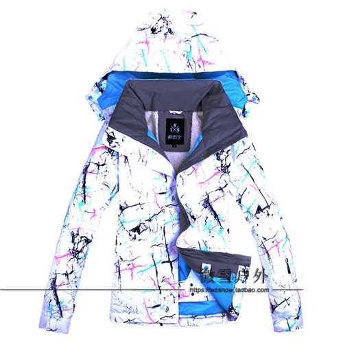 Color 1 Новая женская Лыжная супер теплая куртка, одежда для катания на лыжах, сноуборд, куртка, ветронепроницаемая, водонепроницаемая, спортивная одежда, женская утепленная, Новинка - Цвет: Color 1