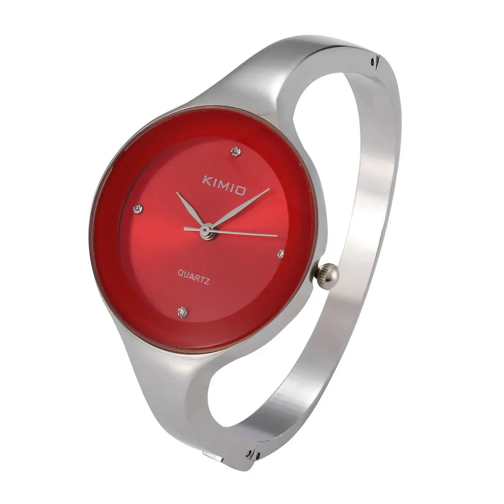 Red Larger size GEEKTHINK люксовый бренд Модные кварцевые часы для женщин дамы браслет из нержавеющей стали Часы повседневные часы Женское платье подарок Relogio - Цвет: Red Larger size