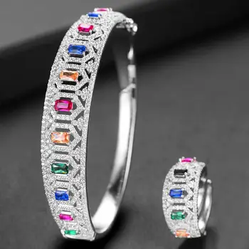 

GODKI Luxury Ginkgo Leaf Nigeria Bangle Ring Set Jewelry Set For Women Wedding Cubic Zircon Crystal CZ Dubai Bridal Jewelry Sets