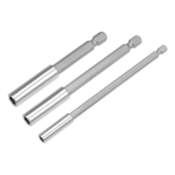 

uxcell 5Pcs Magnetic Bit Extensions Quick Release Screwdriver Bit Holder 1/4-Inch Hex Shank for Extending Electric Pneumatic