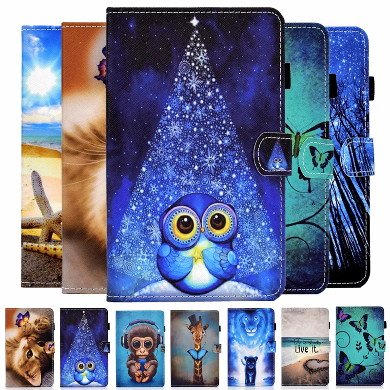 Чехол для планшета Samsung Galaxy Tab S7 T870 T875 кожаный чехол с милыми животными 11 дюймов |
