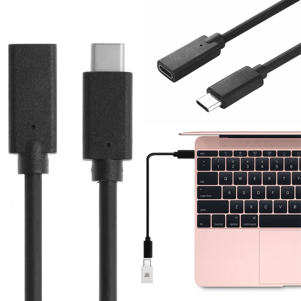 0,3 м type-C USB 3,1 папа-USB-C-мама 90 градусов удлинитель для передачи данных кабель-удлинитель type C кабель-удлинитель USB 3,1