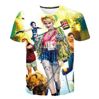 

Summer baby 3D T-shirt clown girl boy and girl print clothes, boy and girl T-shirt all-match casual children's clothing