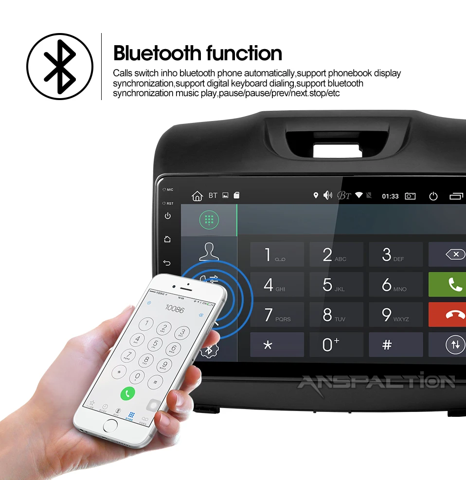 Sale PX30 android 9.0 car dvd gps player for Chevrolet S10 ISUZU D-MAX 2015-2018 Car DVD player Radio video player Navigation GPS 6