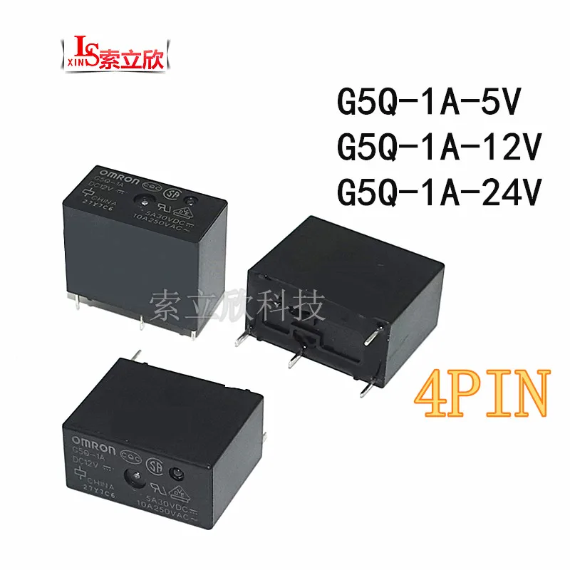 10pcs/lot 100Original New Relay G5Q 1A 12VDC G5Q 1A 5V DC5V G5Q 1A 12V