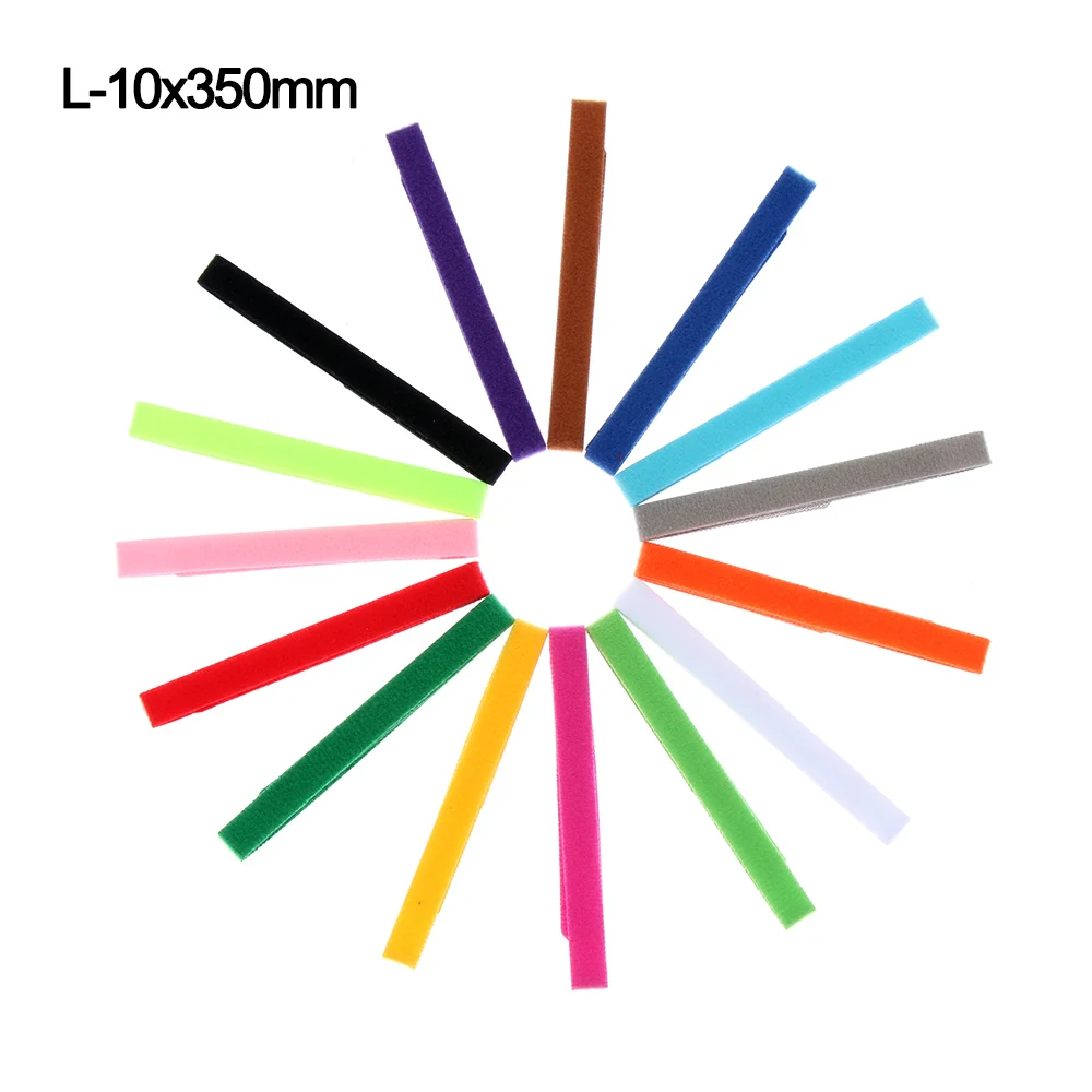 L-10x350mm 15 шт./компл. идентификационные ошейники welp Kitty Dog Cat бархатные практичные нейлоновые многоразовые ошейники для щенков - Цвет: L-10x350mm