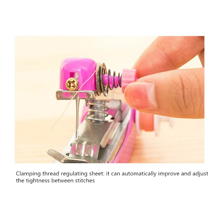 XUNZHE 1 шт. Многофункциональная портативная мини ручная швейная машинка легкие в эксплуатации швейные инструменты швейная ткань удобный ручной инструмент