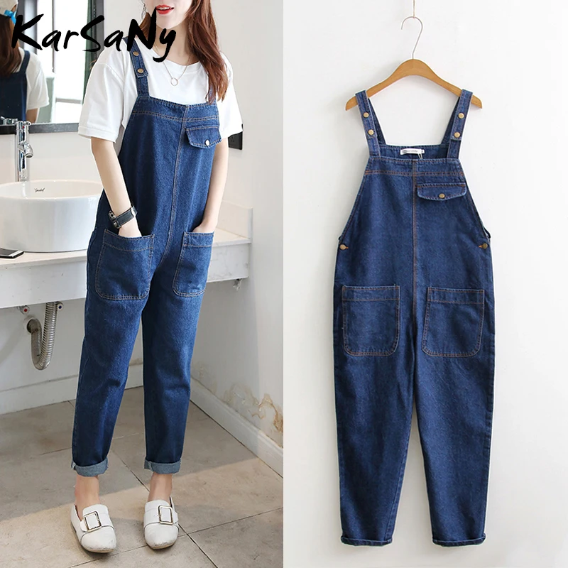 KarSaNy Jeans Overall Denim Jumpsuit 
