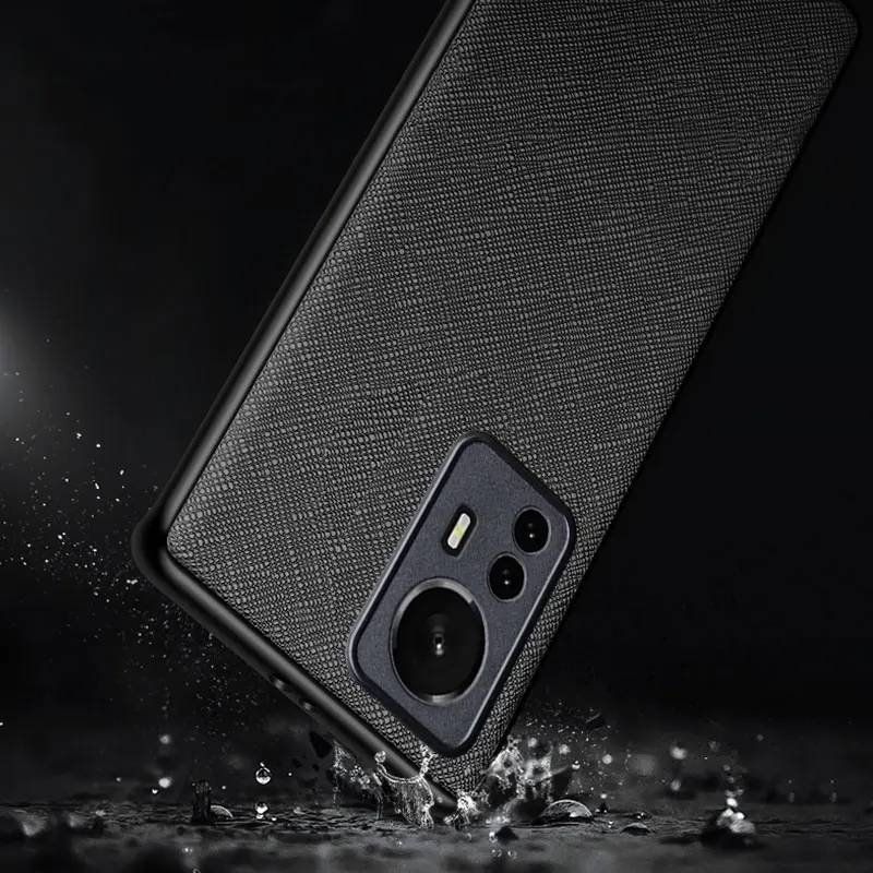 حافظة جلدية فاخرة بنمط متقاطع لهاتف شاومي ، حافظة لهاتف mi 12 pro 12x12t 12s pro ultra lite 5g