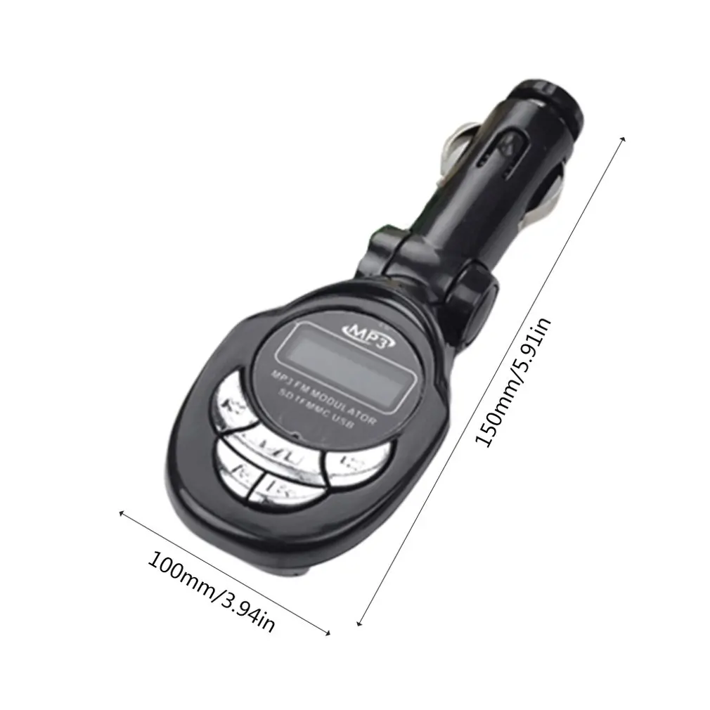 4 в 1 ЖК Авто MP3 плеер беспроводной FM передатчик модулятор с USB CD MMC Пульт