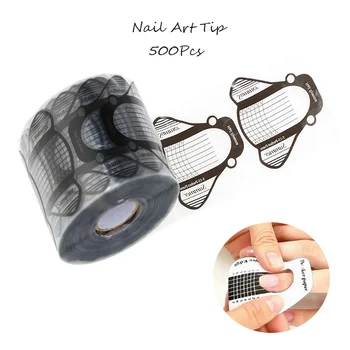 

500Pcs Nail Art UV Gel Tip Extension Guide Tools for Nails Care Manicure Nail Art Tools Professional Nail DIY Accessories