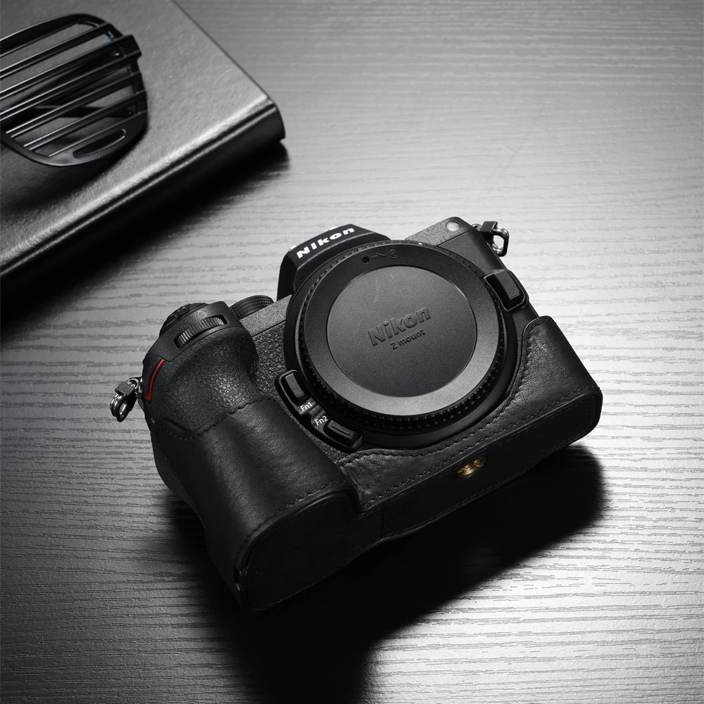 Borsa Per Fotocamera Vintage Z5 Custodia Per Fotocamera In Vera Pelle Mezza Borsa Fatta A Mano Per Nikon Z5 Z6Ii Z7 Ii