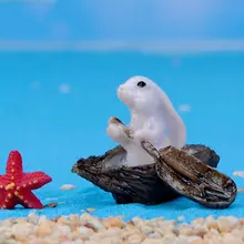 Мини кролики животное Миниатюрный Фея Сад мох микро пейзаж игрушка с орнаментом 72XF