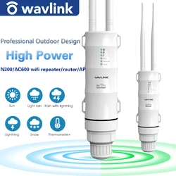 Wavlink – répéteur/routeur wi fi, Point d'accès sans fil, haute puissance, pour l'extérieur, avec antennes POE à Gain élevé, pont de couverture 