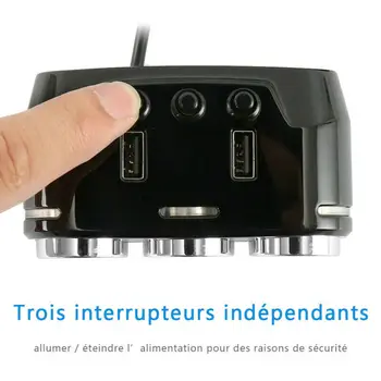 

Lighter Socket Splitter 12V Dual USB Charger Power Adapter Outlet Car Black High Quality Car USB Charger