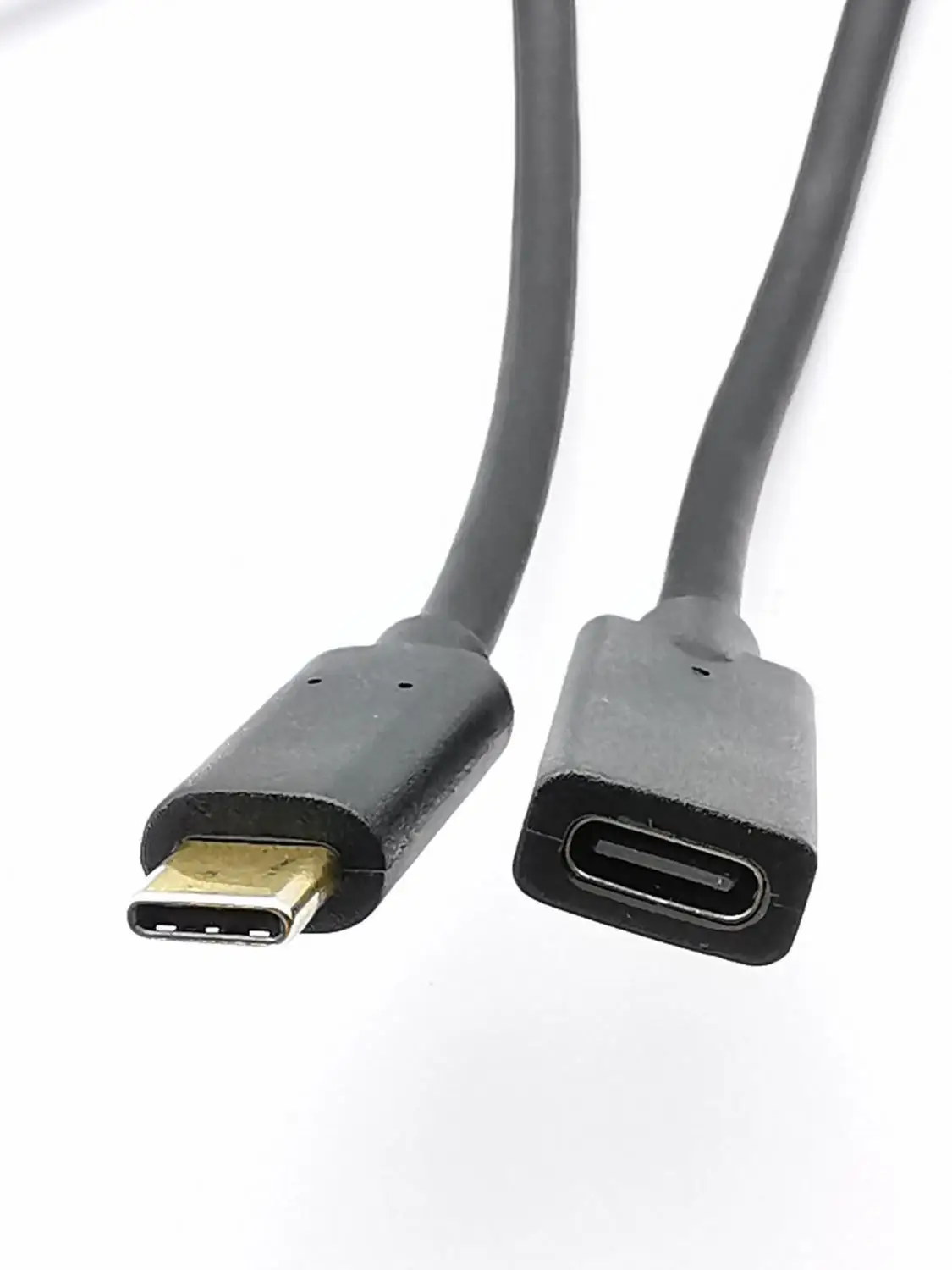 Позолоченный USB type-C кабель-удлинитель для мужчин и женщин USB C кабель-удлинитель USB 3,1 type C для быстрой зарядки и синхронизации данных