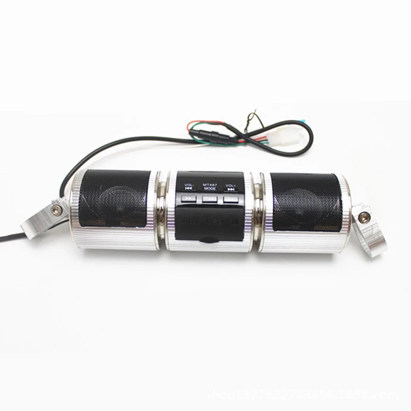

Motorcycle Speaker Bluetooth MP3 Car Audio Music Player Waterproof Anti-theft MT487