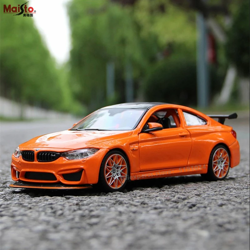 Maisto 1:24 BMW M4 GTS Racing Sports Car Model Alloy Boys Vehicles Toys--Orange