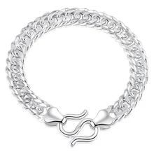 Cigovo мужской браслет из стерлингового серебра 990 пробы в гонконгском стиле, Корейская версия, простой индивидуальный трендовый мужской Национальный стиль