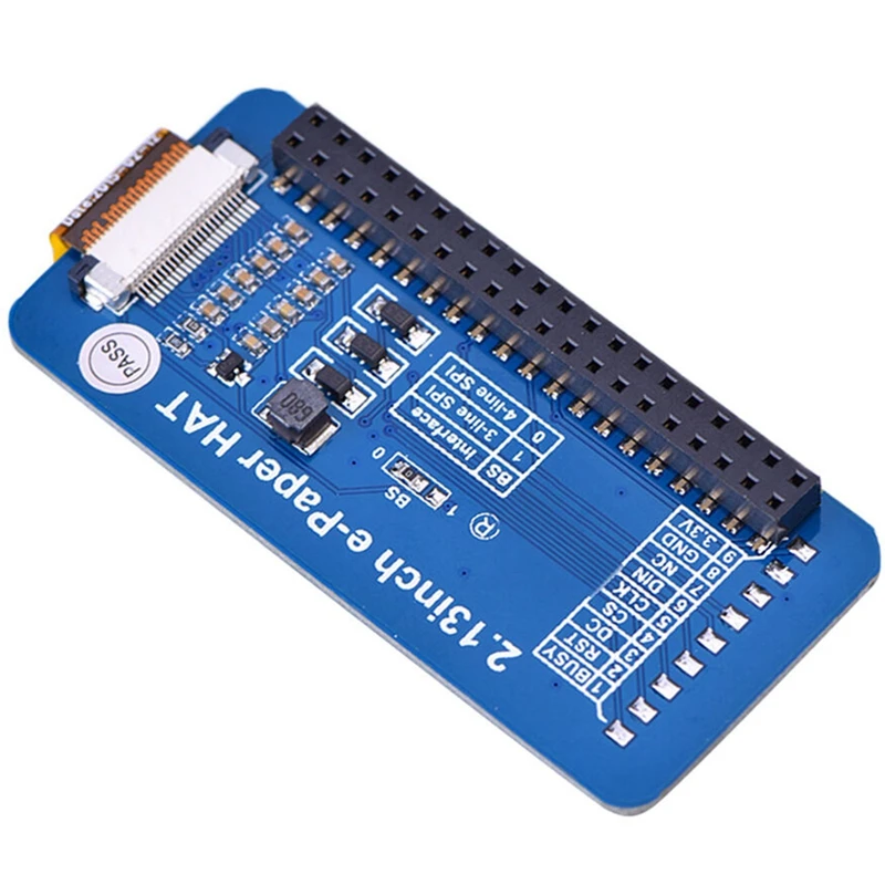 Waveshare 2,13 дюймов E-paper HAT, 250x122, E-Ink дисплей для RaspberryPi 2B/3B/Zero W, цвет: черный, белый