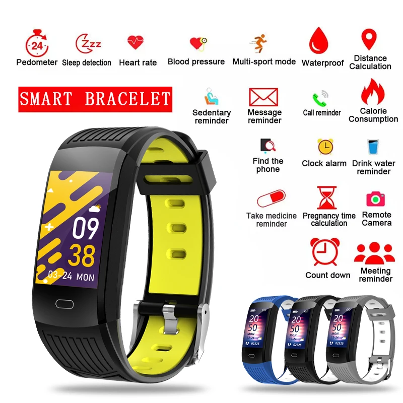 LIGE 2021 New Smart Bracelet Heart Rate Blood Pressure Health Waterproof Smart Watch Bluetooth Watch Wristband Fitness Tracker