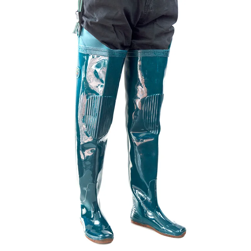 Outdoor Hunt Fishing PVC Waterproof Pants Wading Shoes High Tube Non-slip Rain Boots Waders Men Women Pant | Спорт и развлечения