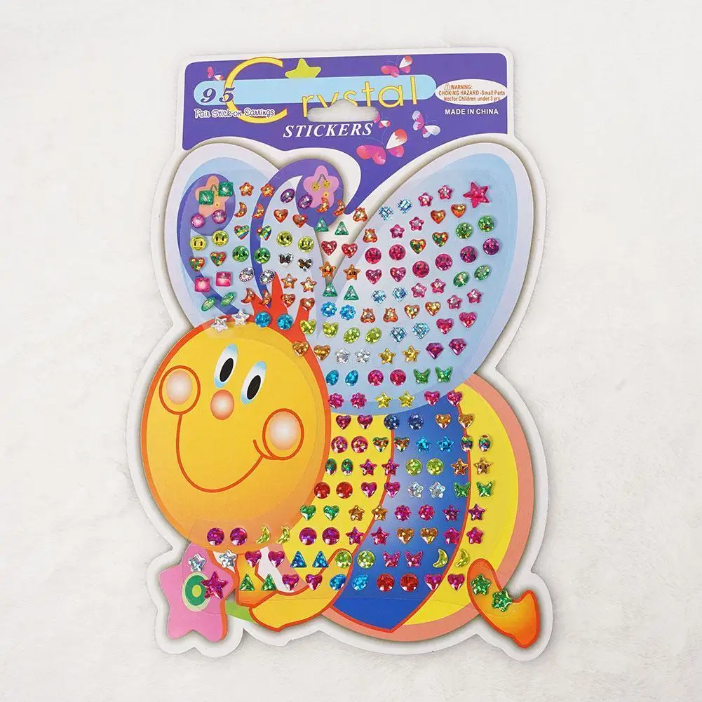 

Beautiful Kids Crystal Stick Earring Sticker Toy Cartoon Stickers Stickers Kindergarten Reward Toys 1pc Cute Diy Children T I0I7