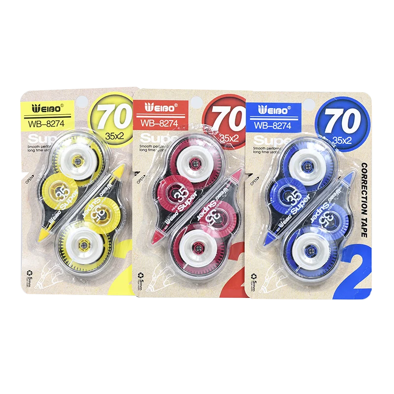 Kawaii White Out Corrector Correction Tape Correcte Pen Correction Tape Fluid Band Kid Gift Stationery School Office Supply 8274