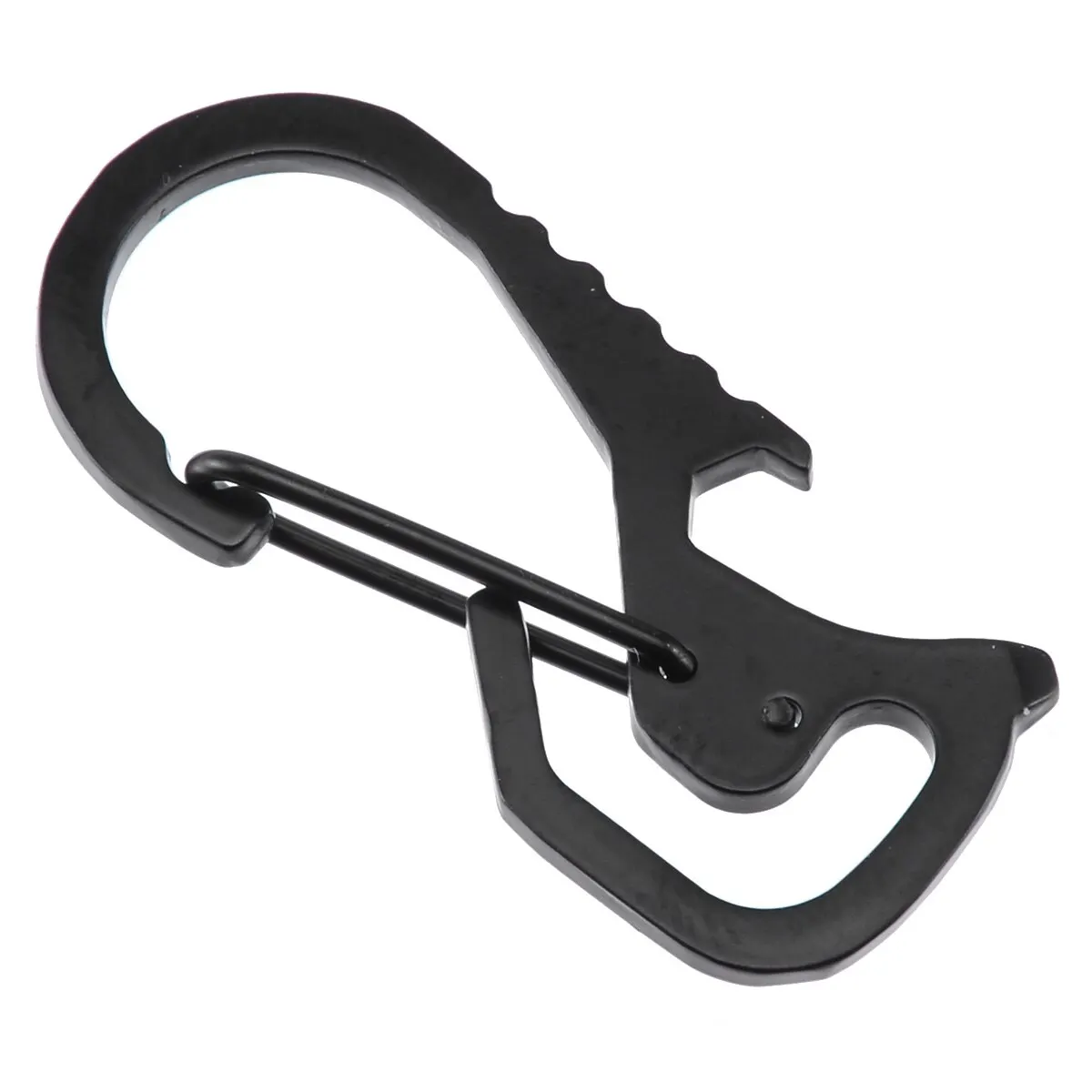 Stainless Steel Buckle Carabiner Keychain Hook Clip Multi
