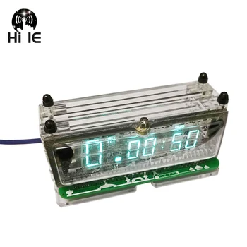 

Transparent Screen Display Desktop VFD Clock BoyFriend Gift Digital LED Clock Creative Home Clock Ambient Light VFD Screen