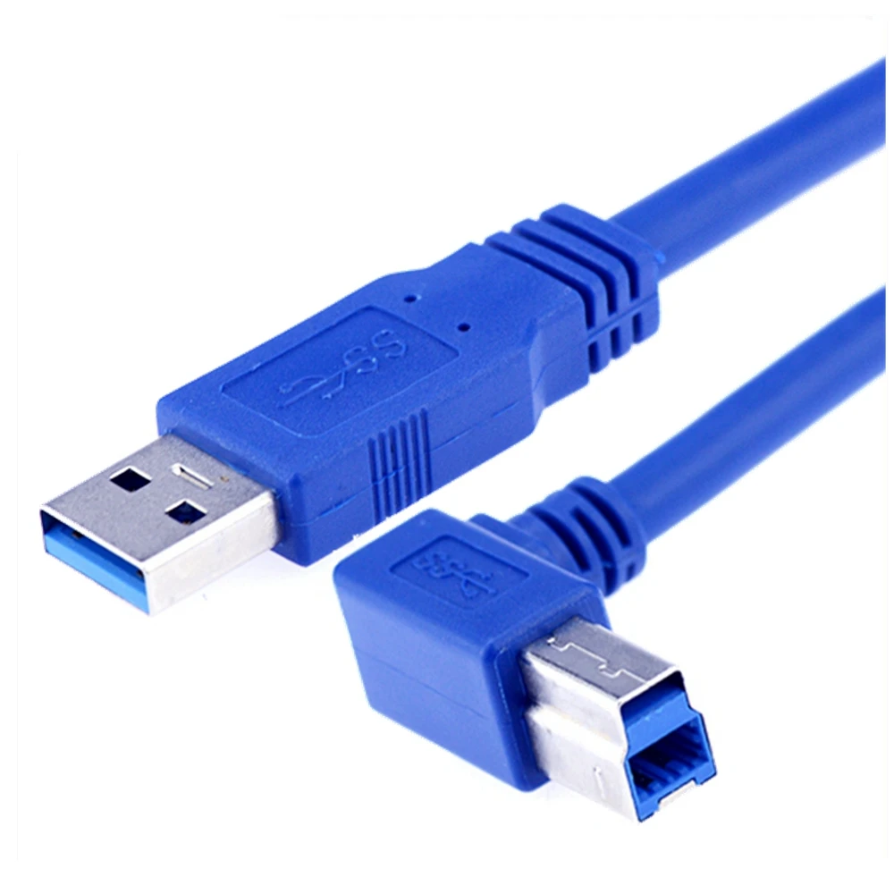 90 Gradi Ad Angolo Retto Usb 3,0 A Stecker Bin Zu Usb 3,0 B Tipo Mеnlichen Bm Usb 3,0 Kabel 0,6 M 1M 1,8 M 2 Piedi 3 Piedi 6 Piedi Per Drucker Sc