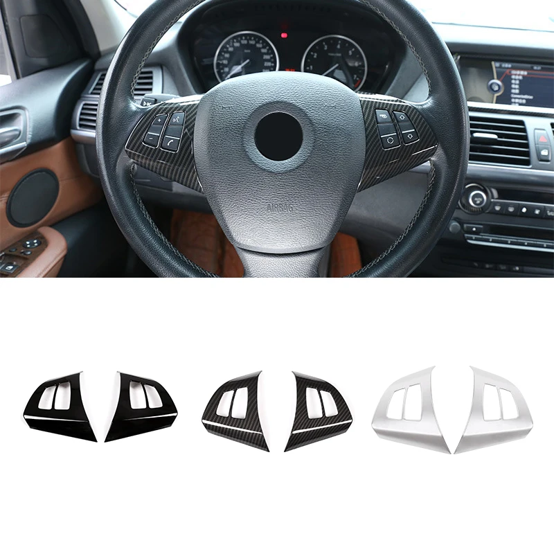 Для BMW X5 E70 2008 2009 2010 2013 автомобильный карбоновый стиль интерьер Рулевое колесо