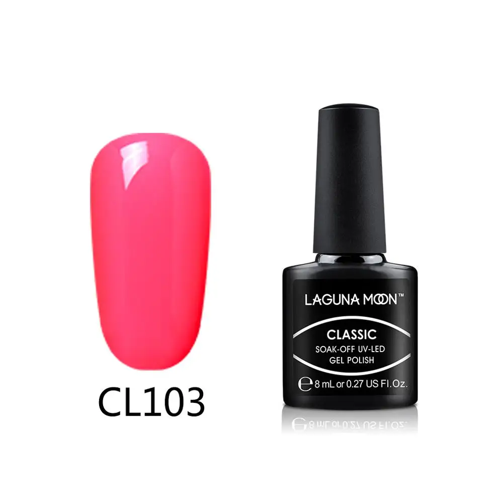 Lagundoon 8 мл Красный Цветной Гель-лак для ногтей покраска замачиваемый Полупостоянный гель УФ-и светодиодный эмалированный лак - Цвет: 103
