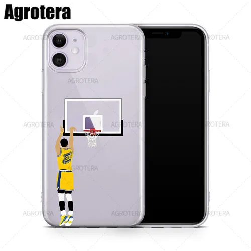 Agrotera Phone Cases James Harden Andre Iguodala Paul George Clear TPU Case Cover for iPhone 12 SE2020 XS 13 for iPhone11Pro Max Stephen Curry 2