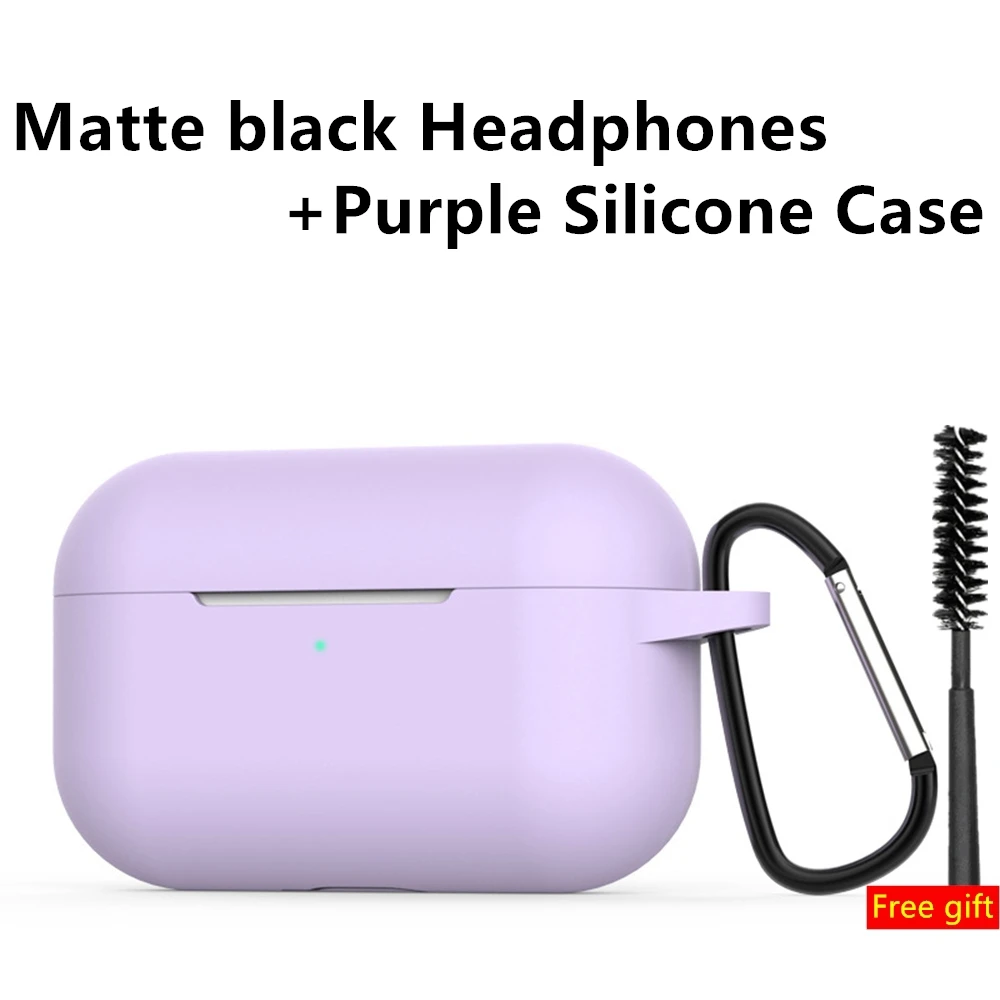 Original i100000 TWS new wireless earphones bluetooth headsets earbuds earphones PK W1 chip i100000 Pro i200000 i50000 i9000 tws - Цвет: black-purple case