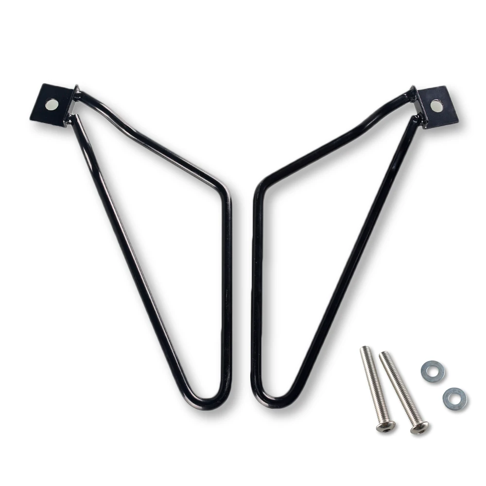 

Motorcycle Black Saddle Bag Support Bars Mount Bracket For Harley Sportster 883 Iron XL883N Dyna Fat Bob Holder
