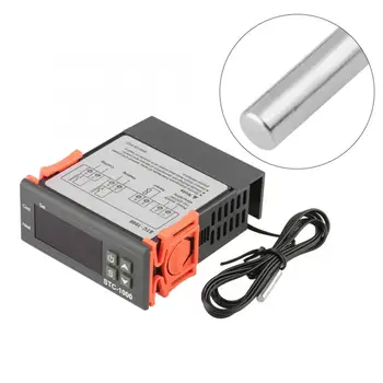 

STC-1000 AC110-220V 10A Digital Temperature Control LED Display Thermostat With Heat/Cooling Mode Control Instrument NTC sensor
