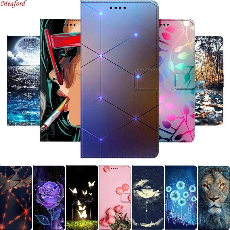 For Xiaomi Mi 11 Lite Case Magnet Leather Cover Flip Wallet 10 Play Phone Cases Mi11 5G | Мобильные телефоны и аксессуары