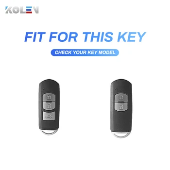 Coperture chiave a distanza del supporto della copertura di caso dell'automobile molle di TPU per Mazda 2 3 5 6 Atenza Axela Demio CX-3 CX-5 CX5 CX7 CX-9 accessori di Fob - Coperture chiave a distanza del supporto della copertura di caso dell automobile molle di TPU
