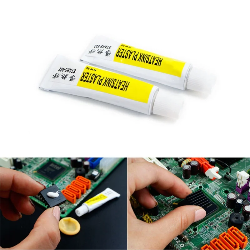 Springs 5/10Pcs 5g Thermal Pads Conductive Heatsink Plaster Viscous Adhesive Glue For Chip GPU VGA RAM LED IC Cooler Radiator Cooling Cabinet Catches