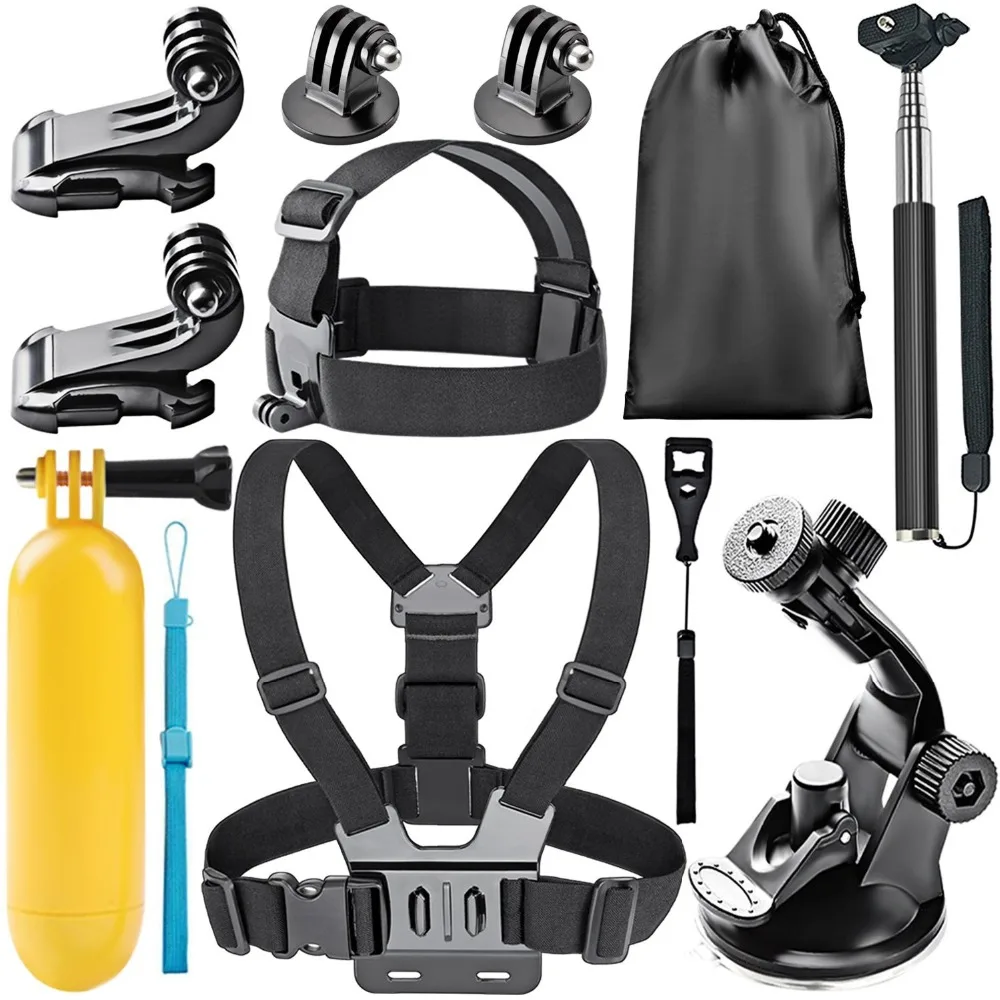 8-In-1 Action Camera Accessory Kit for GoPro Hero Session/5 1 2 3 3+ 4 5 SJ4000 5000 6000 DBPOWER AKASO VicTsing APEMAN |