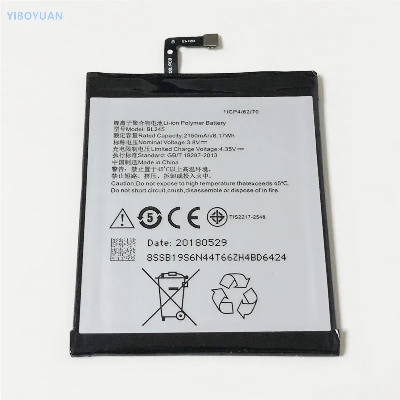 3 8 V 2150mAh BL245 для Lenovo S60 S60-A S60-W S60A S60W S60T 5 0 &quotаккумулятор батареи Bateria Batteria batterij |