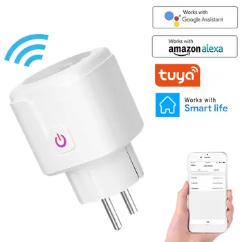 

WiFi Smart Plug EU US UK Adaptor Wireless Remote Voice Control Power Energy Monitor Outlet Timer Socket for Alexa Google Home