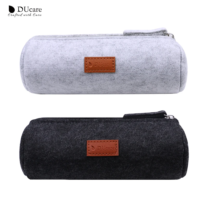 DUcare Makeup Bag Makeup Brush Cylinder Portable Travel Pouch Beauty